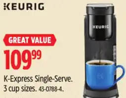 Canadian Tire Keurig K-Express Single-Serve offer