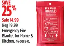 Canadian Tire Emergency Fire Blanket for Home & Kitchen offer