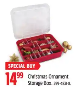 Canadian Tire Christmas Ornament Storage Box offer