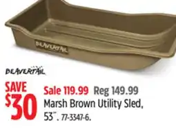 Canadian Tire Rhino Marsh Brown Utility Sled, 53˝ offer