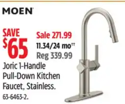 Canadian Tire Moen Joric 1-Handle Pull-Down Kitchen Faucet, Stainless offer
