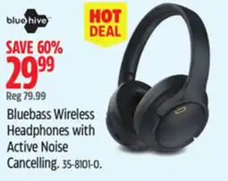 Canadian Tire Bluehive Bluebass Wireless Headphones with Active Noise Cancelling offer