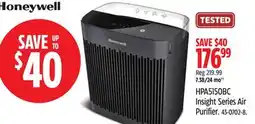 Canadian Tire Honeywell HPA5150BC Insight Series Air Purifier offer