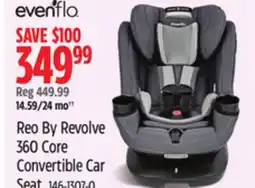 Canadian Tire Evenflo Reo By Revolve 360 Core Convertible Car Seat offer