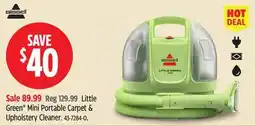 Canadian Tire BISSELL Little Green Mini Portable Carpet & Upholstery Cleaner offer