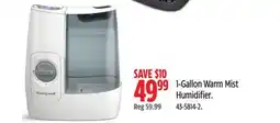Canadian Tire Honeywell 1-Gallon Warm Mist Humidifier offer