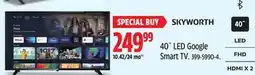 Canadian Tire Skyworth 40˝ LED Google Smart TV offer