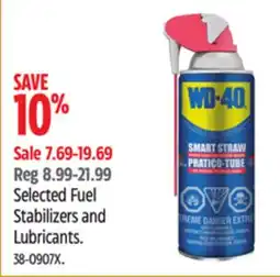 Canadian Tire Selected Fuel Stabilizers and Lubricants offer