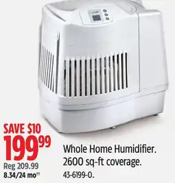 Canadian Tire AIRCARE Whole Home Humidifier offer