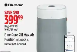 Canadian Tire Blueair Blue Pure 211i Max Air Purifier offer