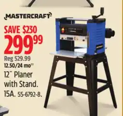 Canadian Tire Mastercraft 12˝ Planer with Stand. 15A offer