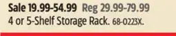 Canadian Tire Mastercraft 4 or 5-Shelf Storage Rack offer