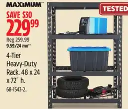 Canadian Tire Maximum 4-Tier Heavy-Duty Rack offer