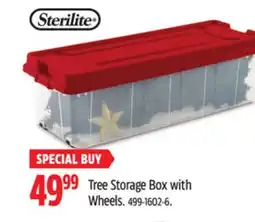 Canadian Tire Sterilite Tree Storage Box with Wheels offer