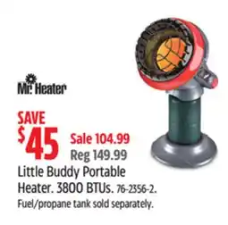 Canadian Tire Little Buddy Portable Heater offer