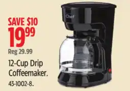 Canadian Tire MASTER Chef 12-Cup Drip Coffeemaker offer