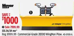 Canadian Tire Meyer Commercial-Grade 28300 WingMan Plow offer