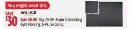 Canadian Tire WA:KE Athletic Foam Interlocking Gym Flooring, 6-Pk offer