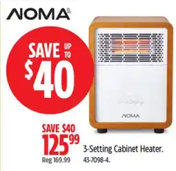 Canadian Tire Noma 3-Setting Cabinet Heater offer