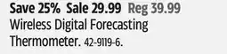 Canadian Tire Wireless Digital Forecasting Thermometer offer