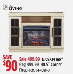 Canadian Tire For Living 48.5˝ Corner Fireplace offer