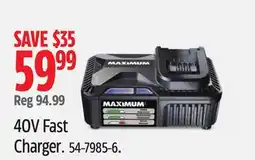 Canadian Tire MAXIMUM 40V Fast Charger offer