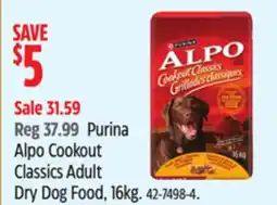 Canadian Tire Purina Alpo Cookout Classics Adult Dry Dog Food, 16kg offer