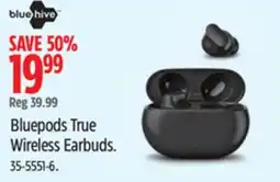 Canadian Tire Bluehive Bluepods True Wireless Earbuds offer
