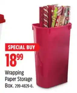 Canadian Tire Wrapping Paper Storage Box offer