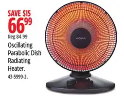 Canadian Tire Noma Oscillating Parabolic Dish Radiating Heater offer