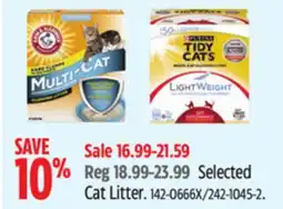 Canadian Tire Selected Cat Litter offer