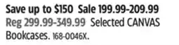 Canadian Tire Selected CANVAS Bookcases offer