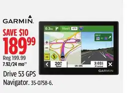 Canadian Tire Garmin Drive 53 GPS Navigator offer
