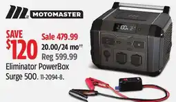 Canadian Tire Motomaster Eliminator PowerBox Surge 500 offer