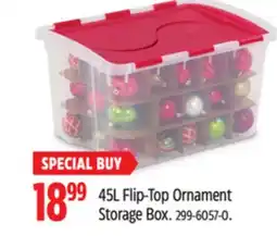 Canadian Tire Sterilite 45L Flip-Top Ornament Storage Box offer