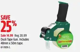 Canadian Tire Duck Tape Gun. Includes 48mm x 50m tape offer