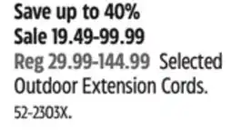 Canadian Tire Noma Selected Outdoor Extension Cords offer
