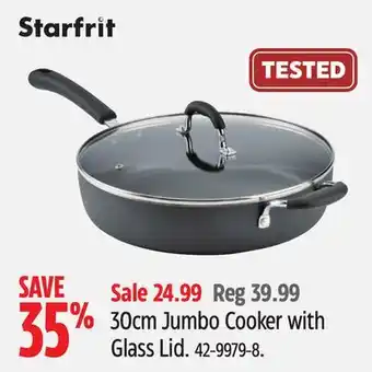 Canadian Tire 30cm Jumbo Cooker with Glass Lid offer