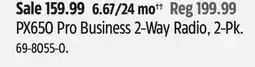 Canadian Tire PX650 Pro Business 2-Way Radio, 2-Pk offer