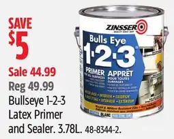 Canadian Tire Bullseye 1-2-3 Latex Primer and Sealer offer