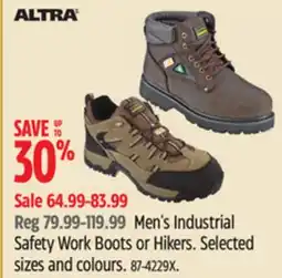 Canadian Tire Altra Men's Industrial Safety Work Boots or Hikers offer