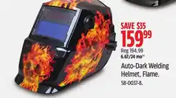 Canadian Tire Auto-Dark Welding Helmet, Flame offer