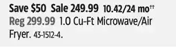 Canadian Tire 1.0 Cu-Ft Microwave/Air Fryer offer