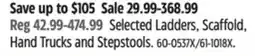 Canadian Tire Olympia Selected Ladders, Scaffold, Hand Trucks and Stepstools offer