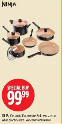 Canadian Tire Ninja 10-Pc Ceramic Cookware Set offer