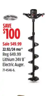 Canadian Tire Lithium 24V 8˝ Electric Auger offer