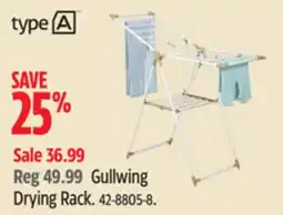 Canadian Tire type A Gullwing Drying Rack offer