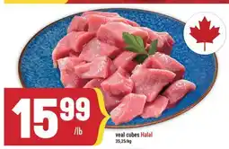 Marché Adonis Veal cubes Halal offer