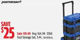Canadian Tire Mastercraft Tool Storage Set offer