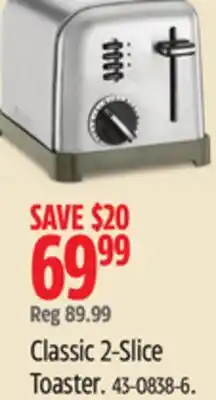 Canadian Tire Cuisinart Classic 2-Slice Toaster offer